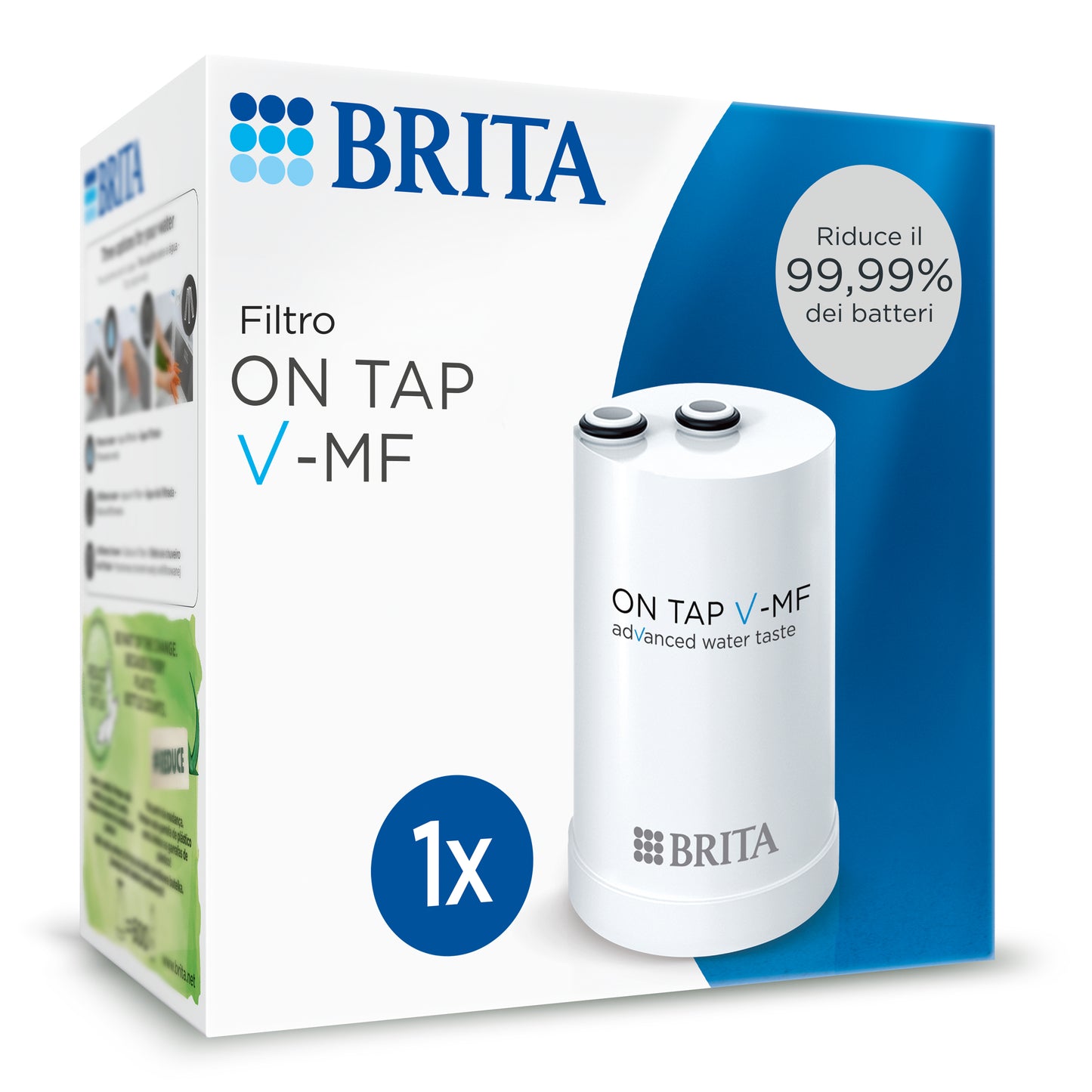 Filtro di Ricambio ON TAP V-MF (600 L) per Acqua priva di Batteri al 99,99%, Brita