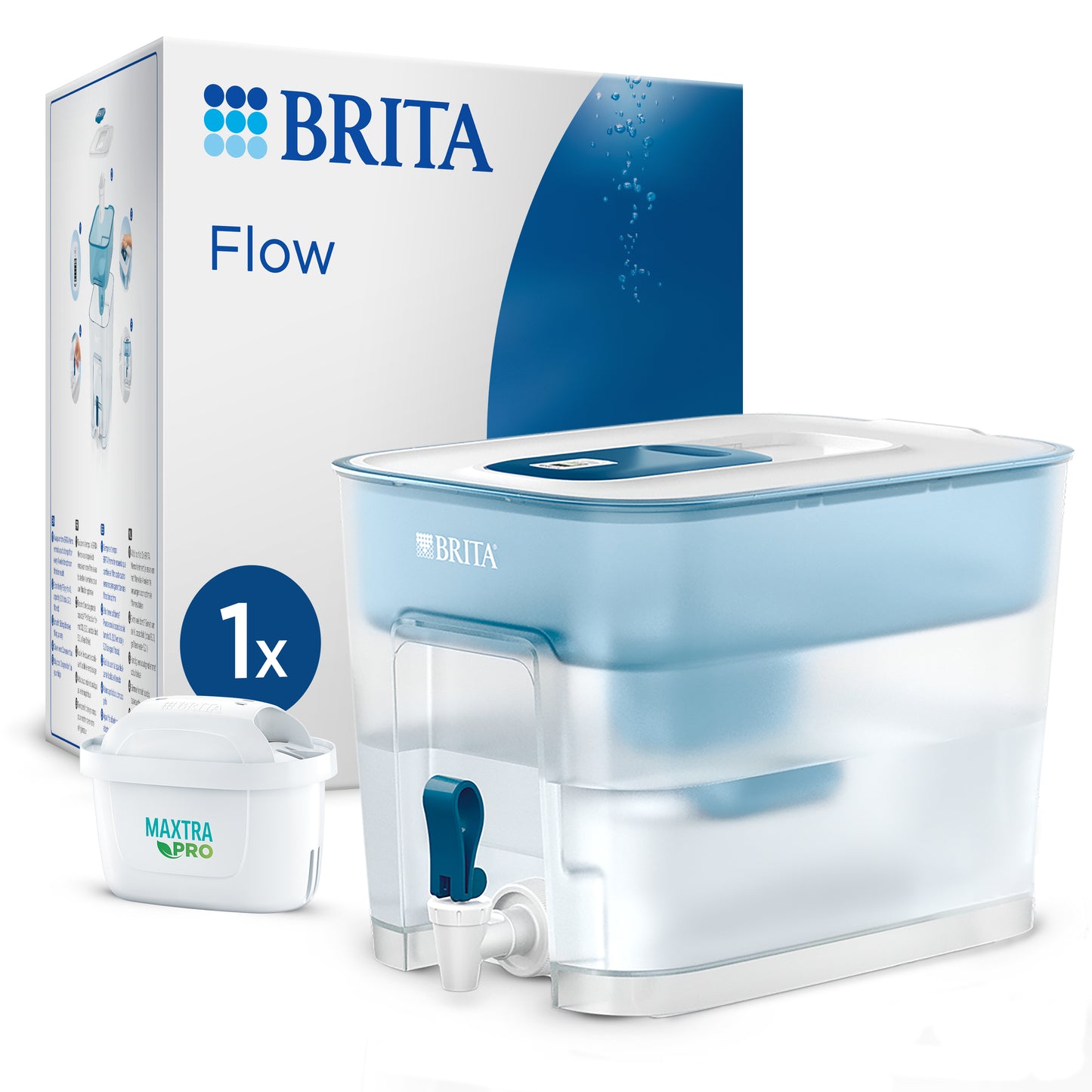 Sistema filtrante Acqua XXL Flow (8,2 L) con 1 Filtro Maxtra Pro All-in-1, Brita