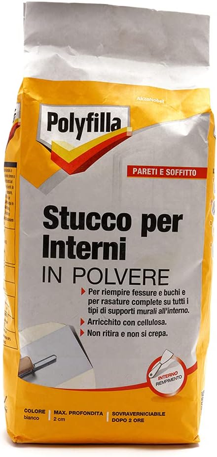 Stucco per Interni in Polvere Bianco, Polyfilla