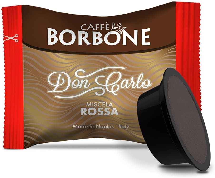 Caffè Borbone Don Carlo, Miscela Rossa - 100 Capsule, Compatibili con Macchine Lavazza®* A Modo Mio®* (1 confezione da 100)