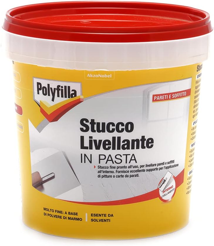 Stucco Auto Livellante in Polvere per Interni, Polyfilla