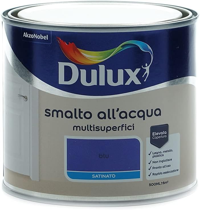SMALTO MULTISUPERFICI PER INTERNO E ESTERNO 500ML DULUX LEGNO METALLO PLASTICA