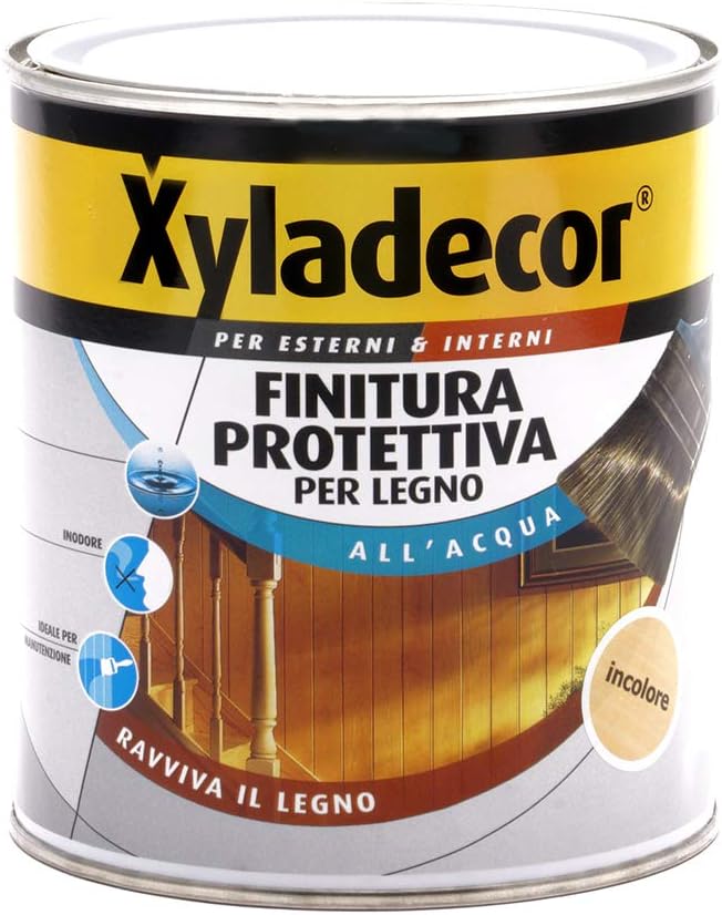 Finitura Protettiva per Legno da Interno/Esterno, Incolore (750 Ml), Xyladecor