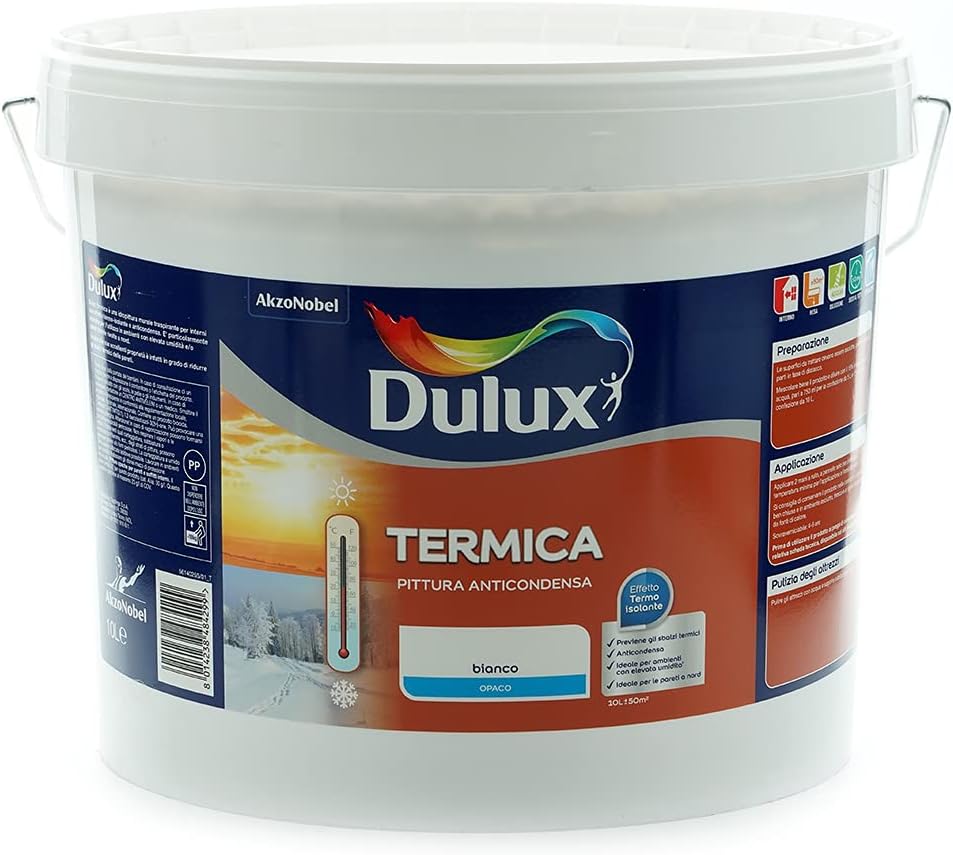 PITTURA PER INTERNI TRASPIRANTE ANTI CONDENSA DULUX TERMICA