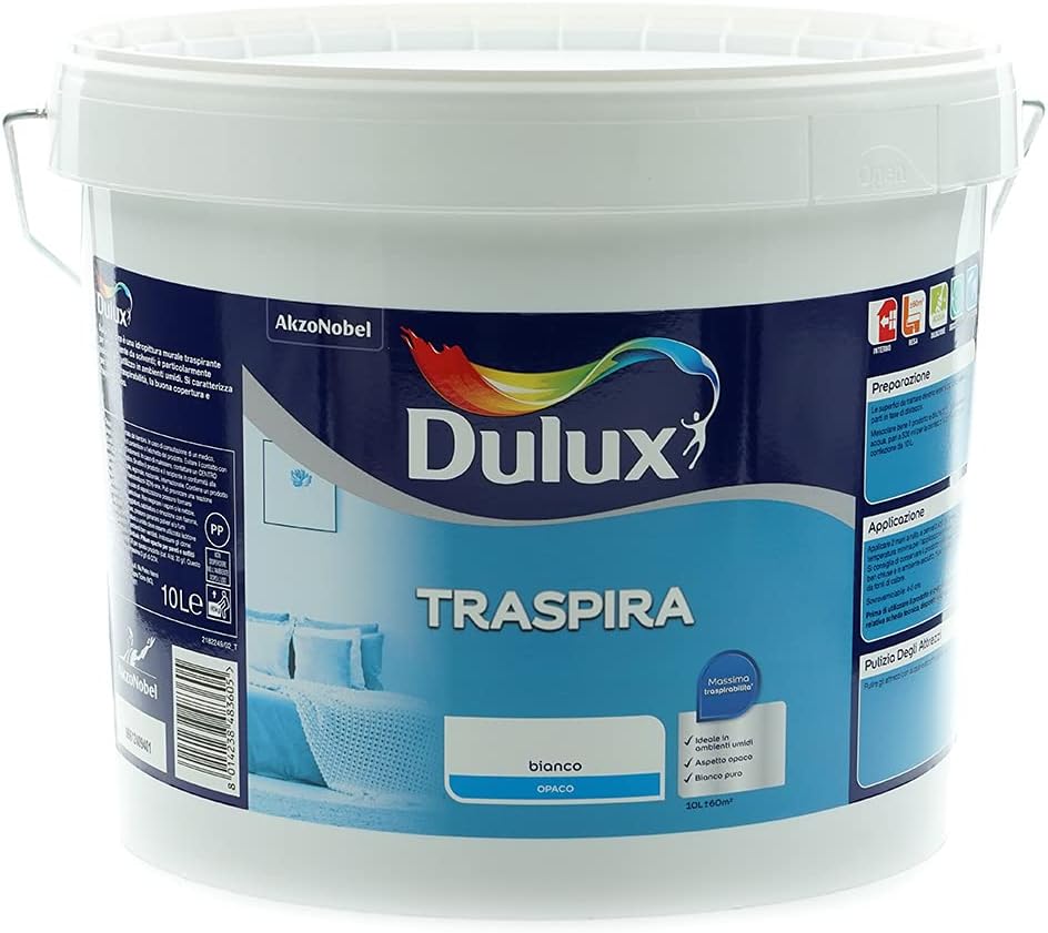PITTURA TRASPIRANTE BIANCA DULUX TRASPIRA