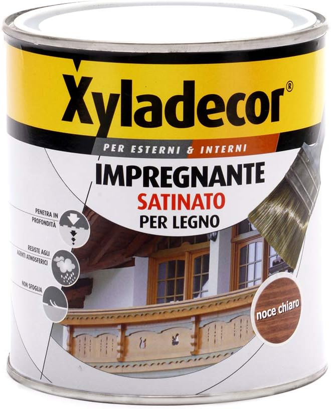 Impregnante Satinato per Legno da Interni/Esterni (750 Ml), Xyladecor