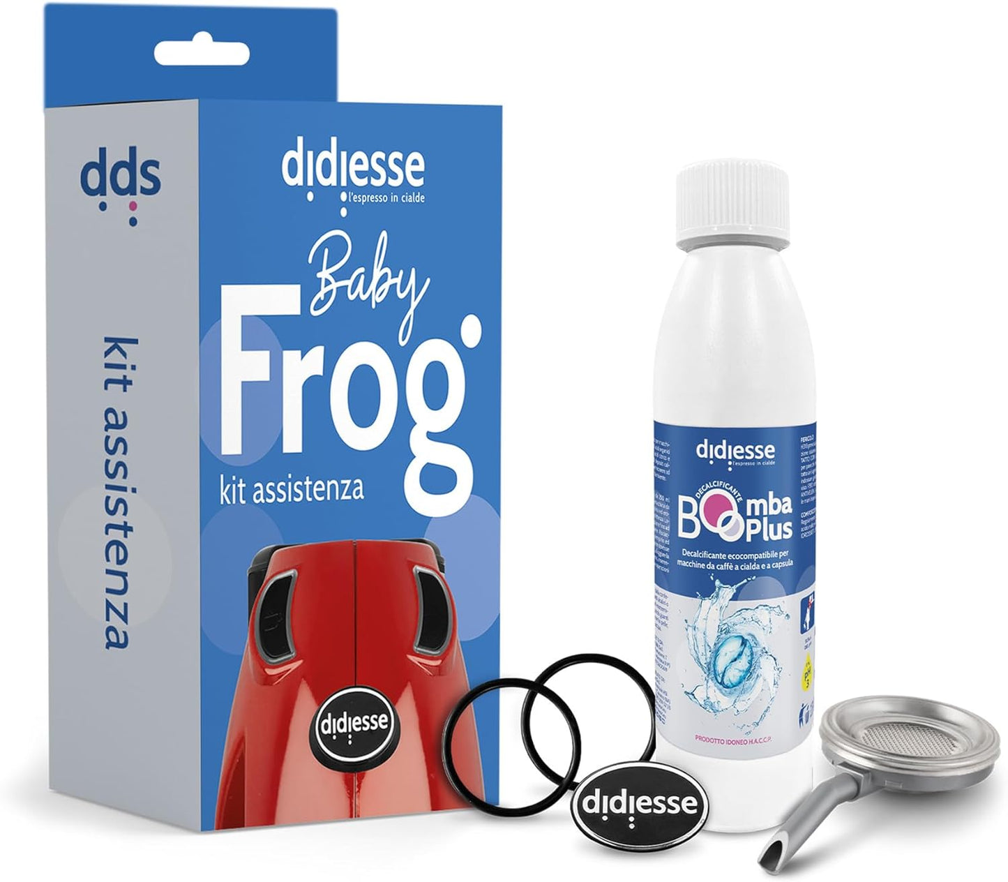 Didiesse - Kit Assistenza Didiesse Baby Frog, Manutenzione “fai da te” Macchina Caffè Espresso Cialde, Compatibile con Macchine Baby Frog o Baby Frog Collection
