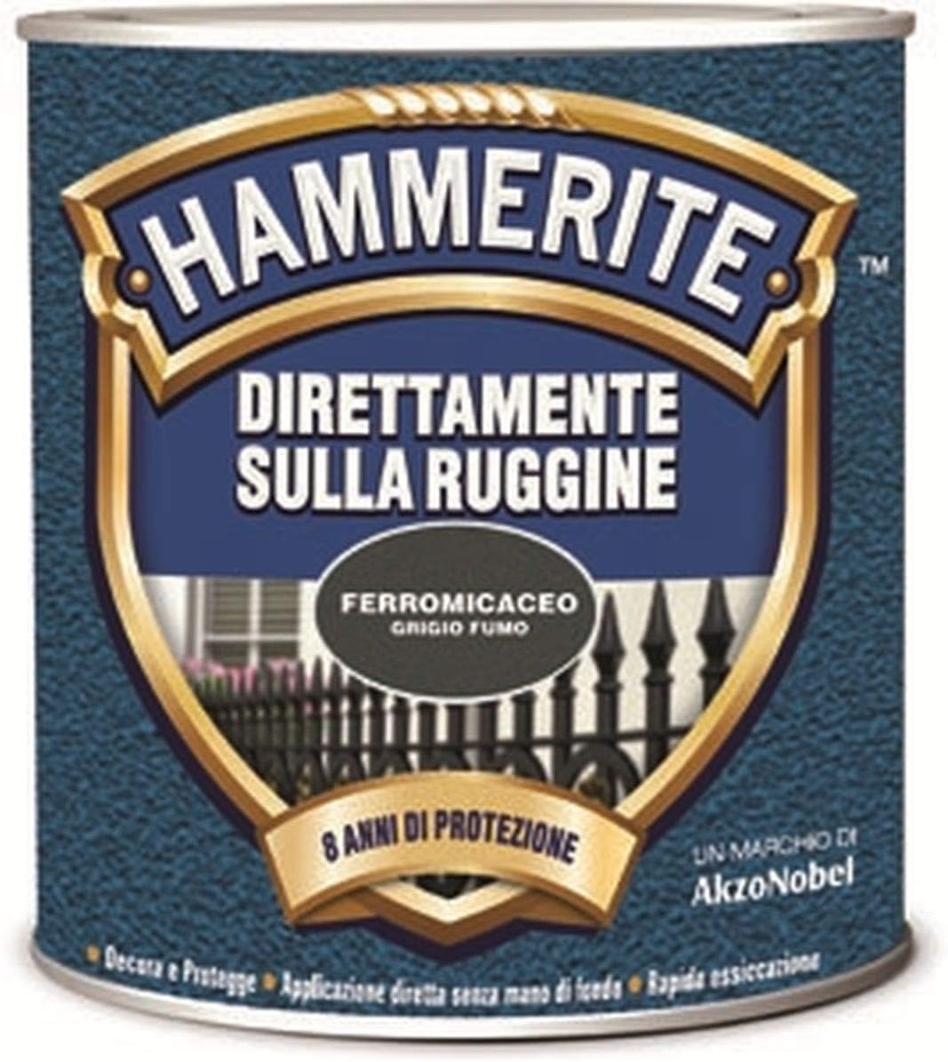 Smalto per Ruggine Effetto Ferromicaceo (750 Ml), Hammerite