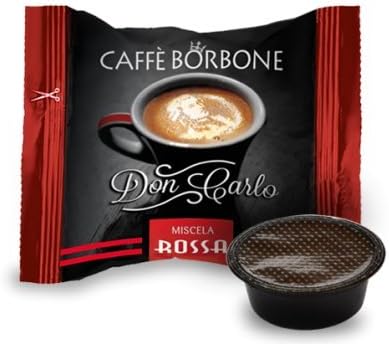 Caffè Borbone Don Carlo, Miscela Rossa - 100 Capsule, Compatibili con Macchine Lavazza®* A Modo Mio®* (1 confezione da 100)