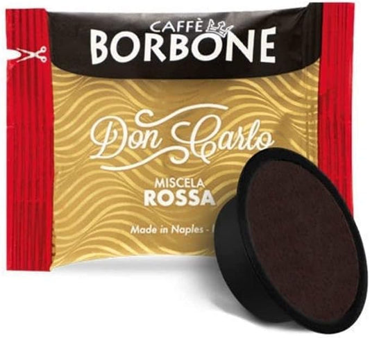 Caffè Borbone Don Carlo, Miscela Rossa - 100 Capsule, Compatibili con Macchine Lavazza®* A Modo Mio®* (1 confezione da 100)