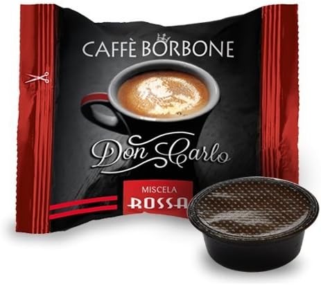 Caffè Borbone Don Carlo, Miscela Rossa - 100 Capsule, Compatibili con Macchine Lavazza®* A Modo Mio®* (1 confezione da 100)