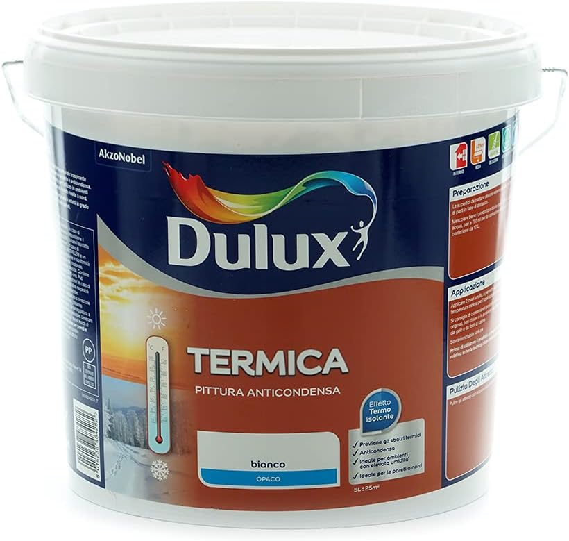 PITTURA PER INTERNI TRASPIRANTE ANTI CONDENSA DULUX TERMICA